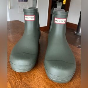 Hunter Women’s Chelsea Rain Boots Green Size 11